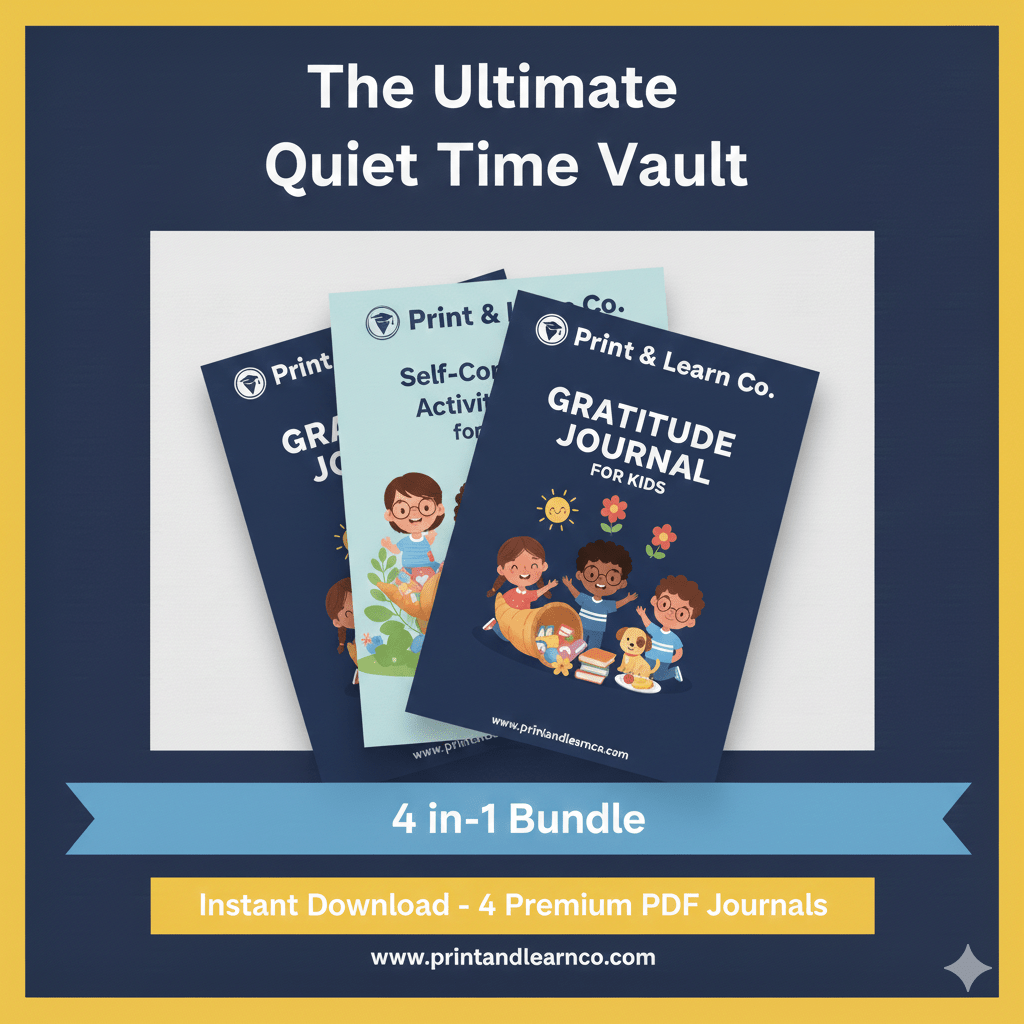 The Ultimate Quiet Time Vault (4 - in - 1 Mindfulness Bundle) - PrintAndLearnCo