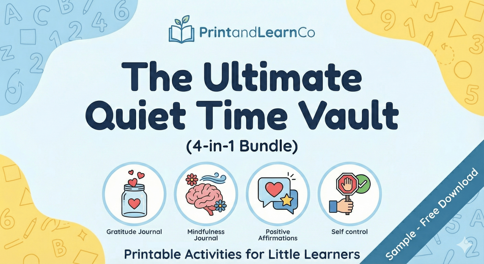 Free Mindfulness & Calm Down Kit (Printable Sample) - PrintAndLearnCo